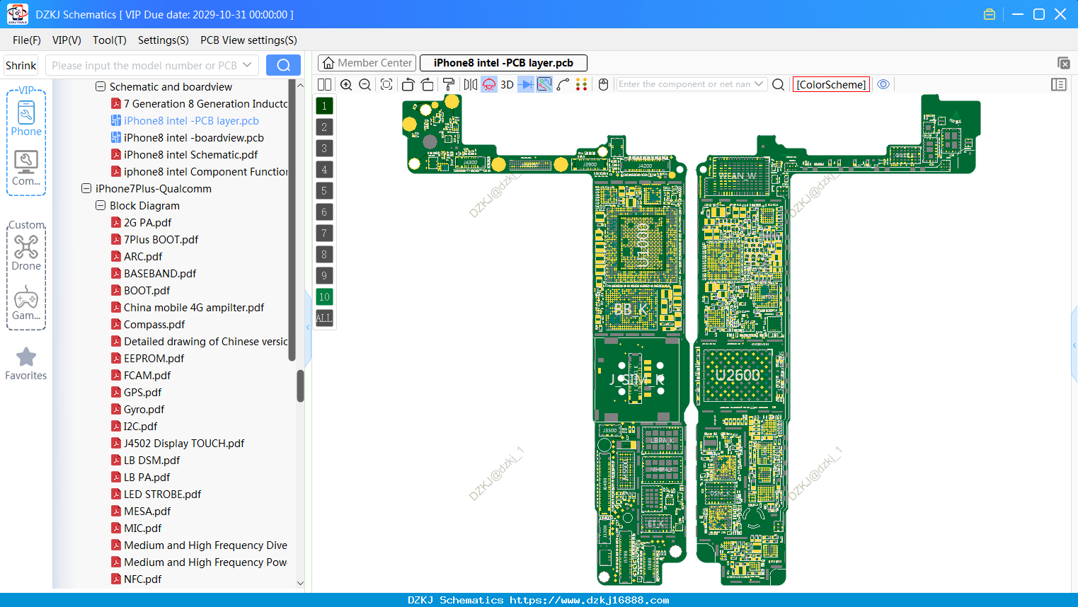 IPhone8 Intel -PCB Layer